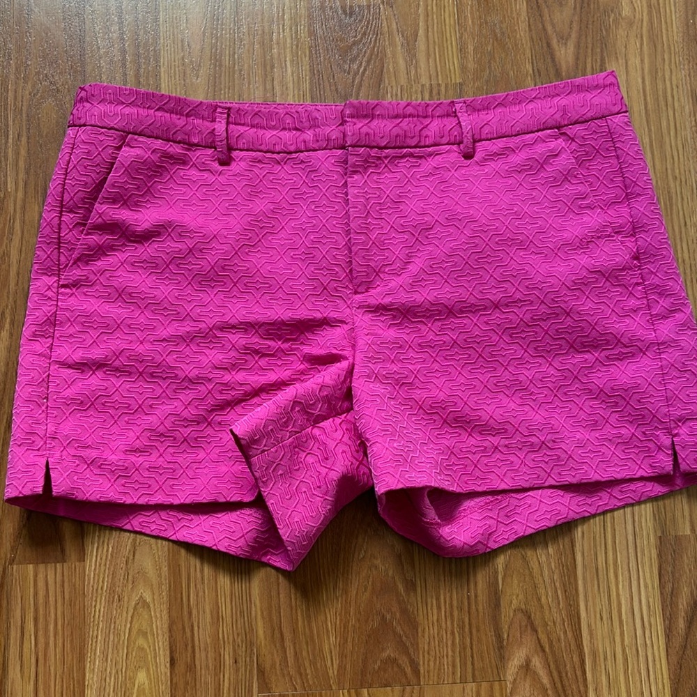 Banana Republic Hot Pink Textured Shorts Sz 12